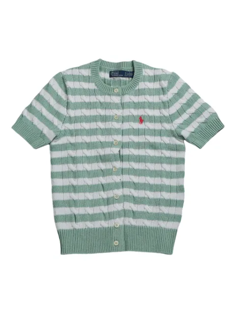 Polo Ralph Lauren striped short-sleeve cardigan