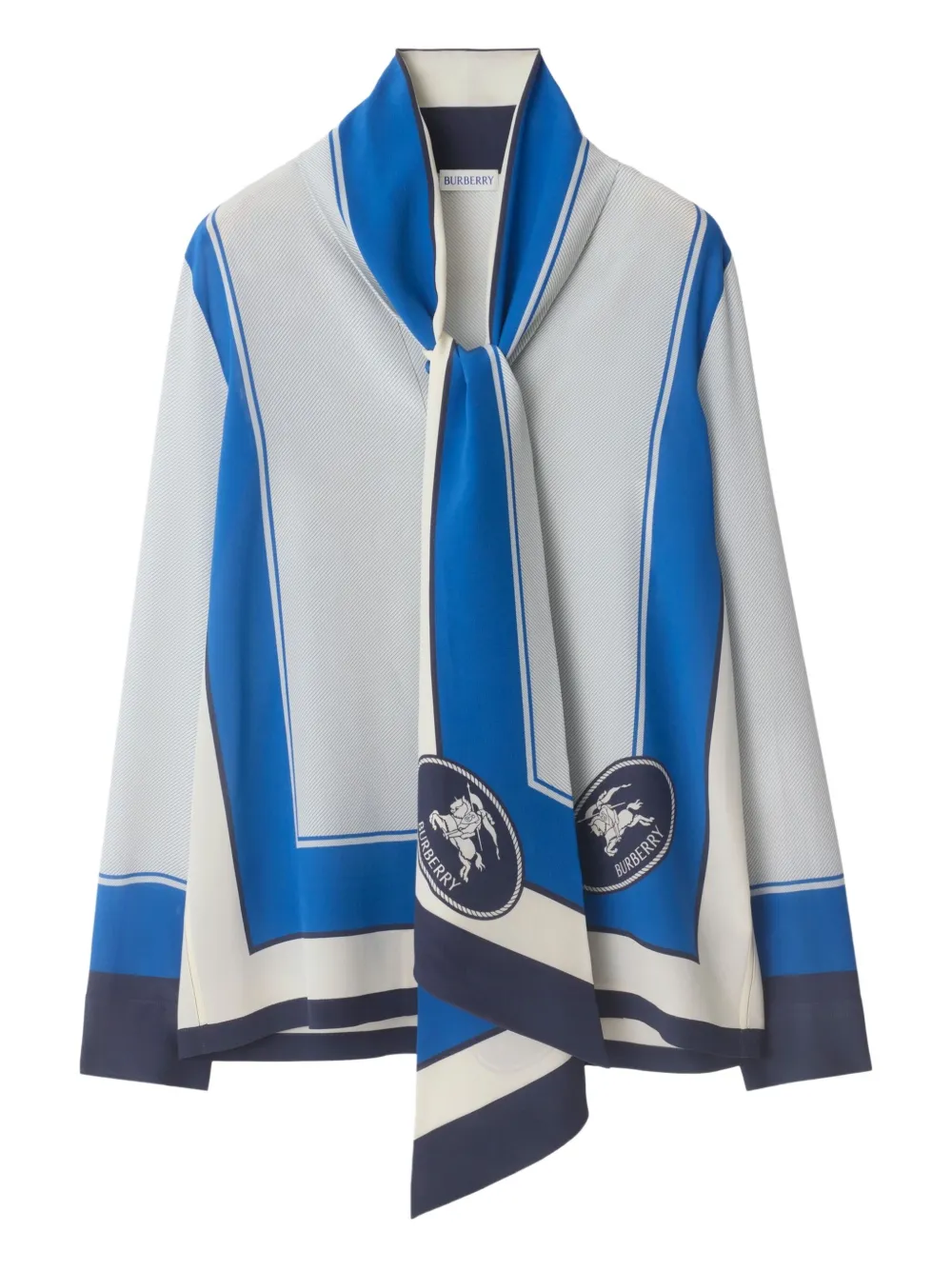 Burberry Edk Stamp-box Silk Shirt