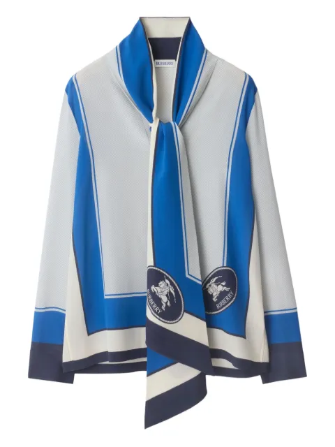 Burberry EDK stamp-box silk shirt