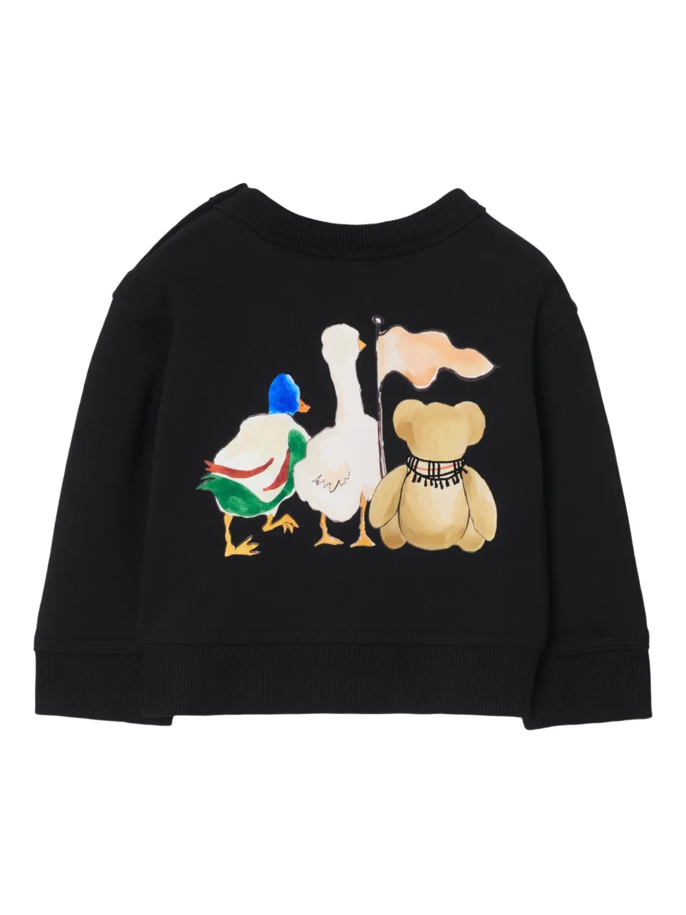 Burberry Kids Thomas Bear and Friends katoenen sweater Zwart