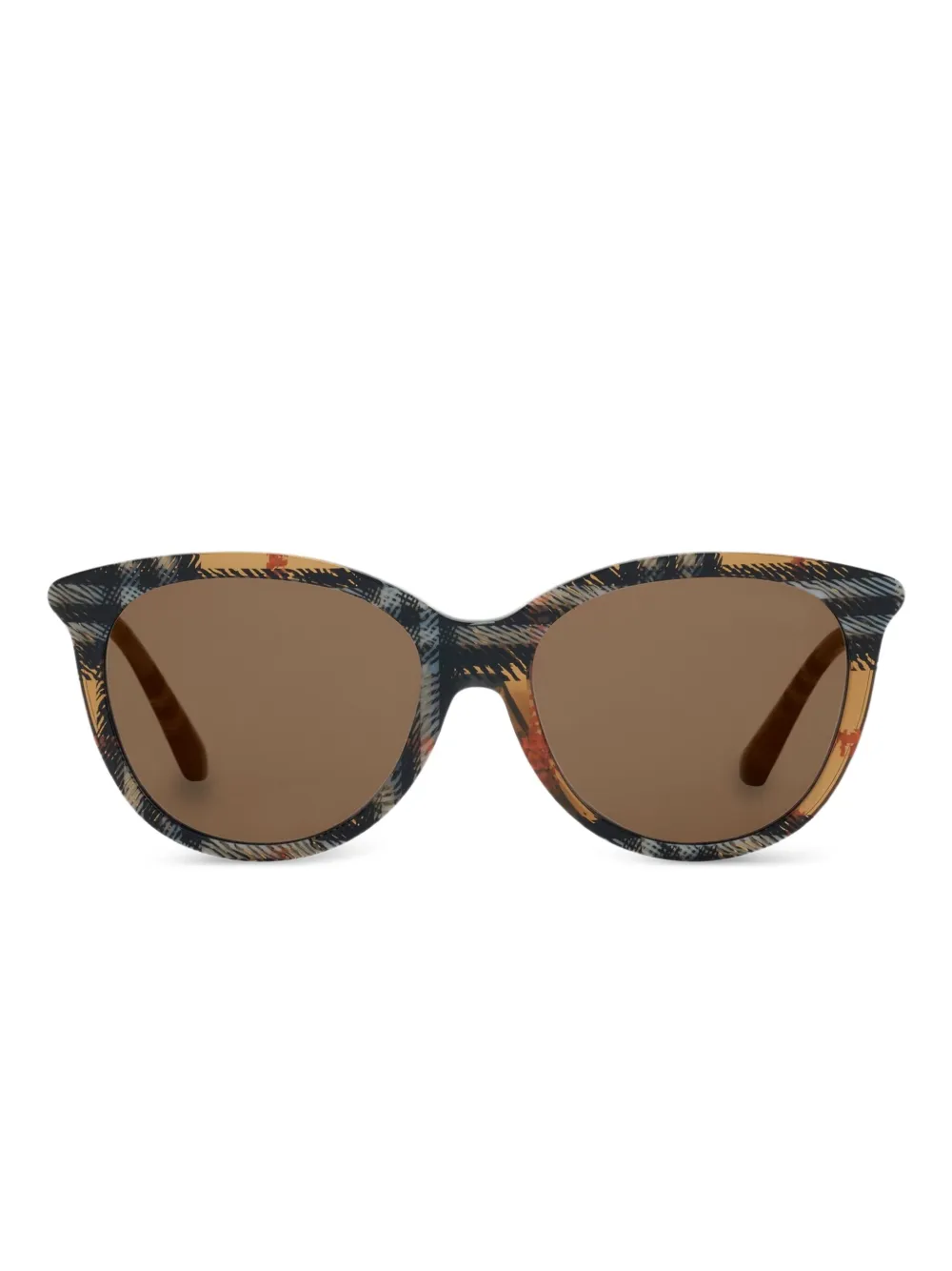 Burberry Eyewear Zonnebril met rond montuur Beige