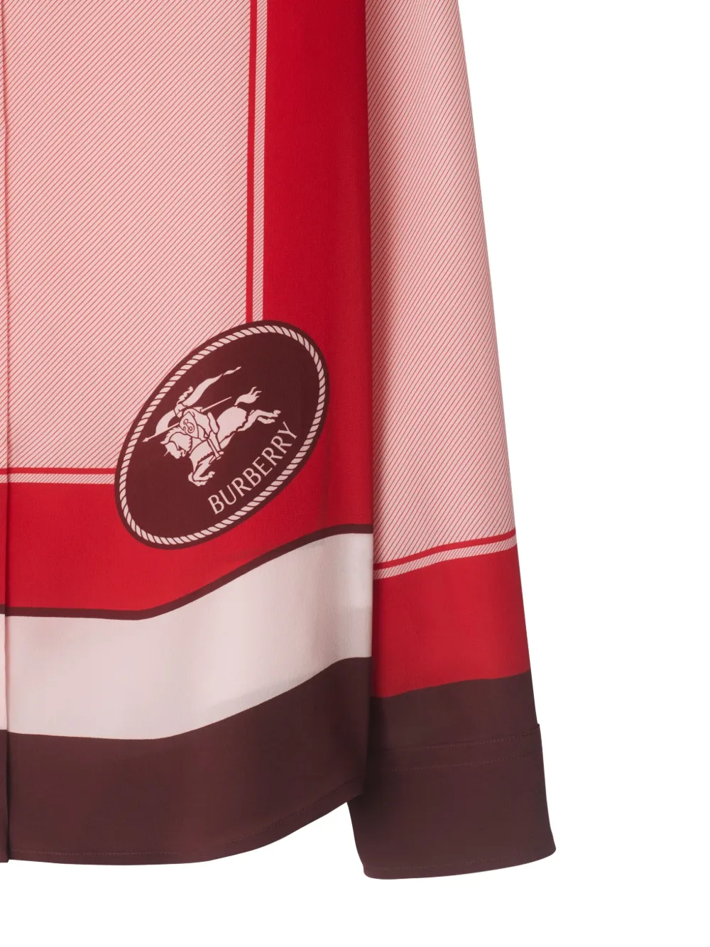 Burberry EDK zijden blouse met print - Roze