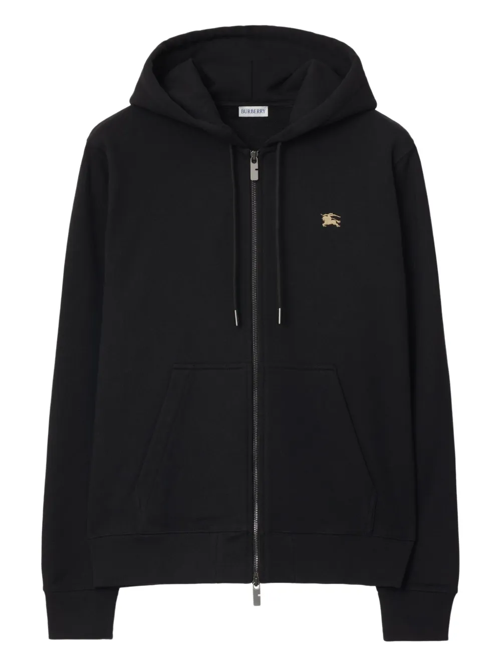 Burberry Katoenen hoodie met ridderprint Zwart