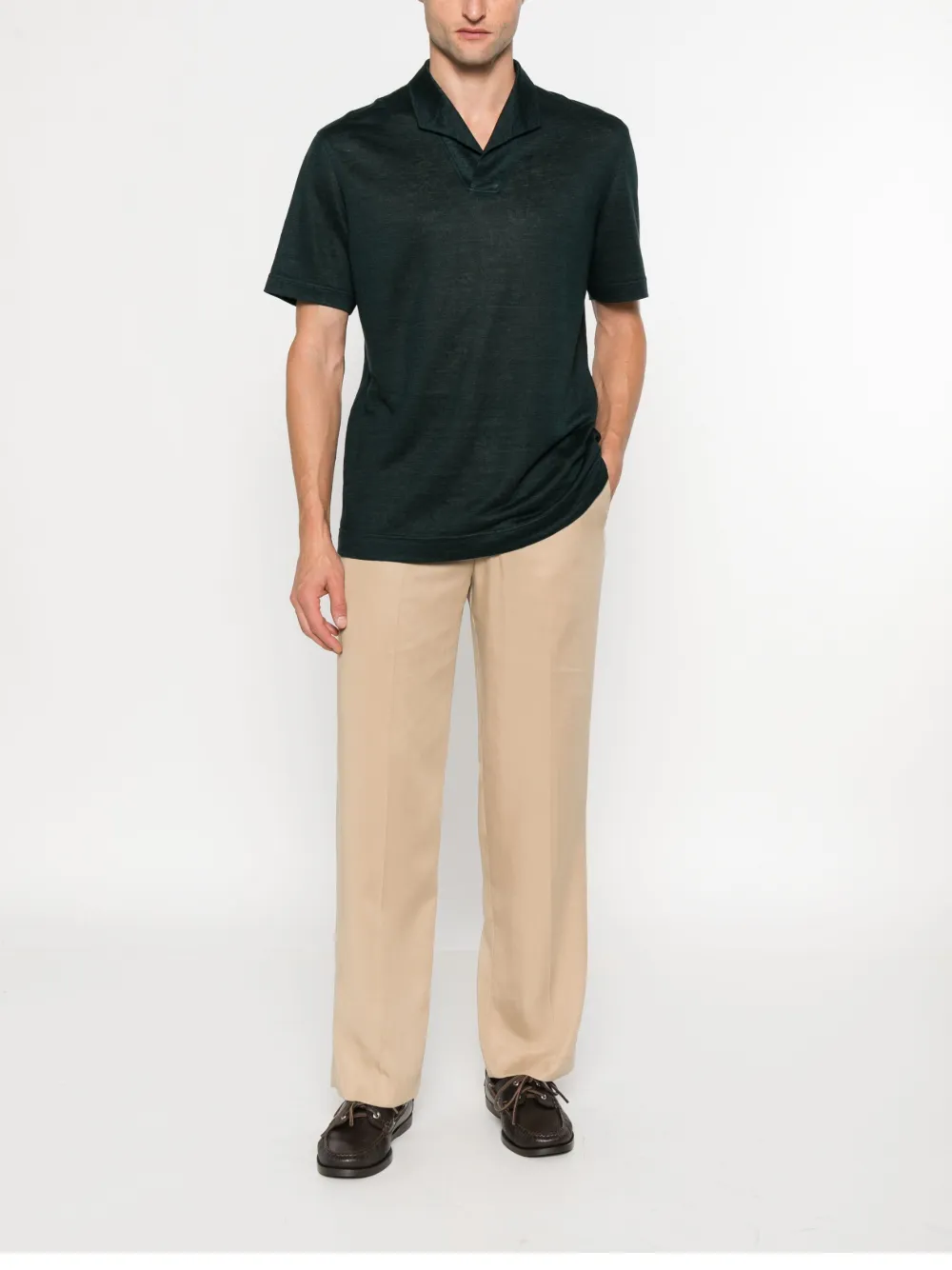 Zegna short-sleeve polo shirt Groen