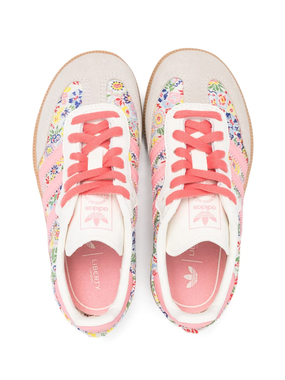 adidas Kids floral-print sneakers Pink