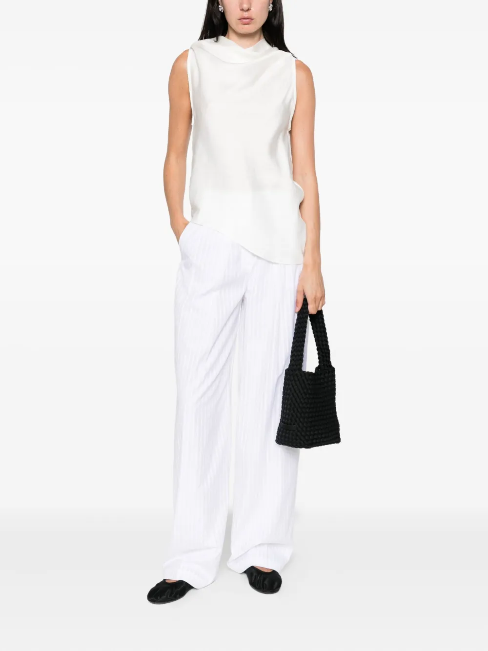 Theory pinstripe trousers Wit