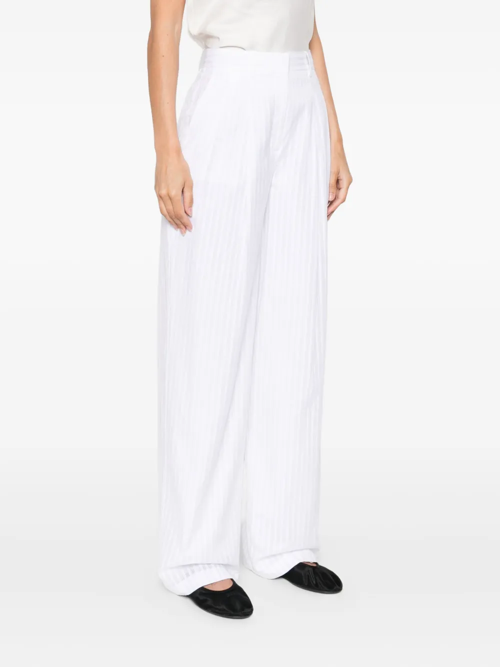 Theory pinstripe trousers Wit
