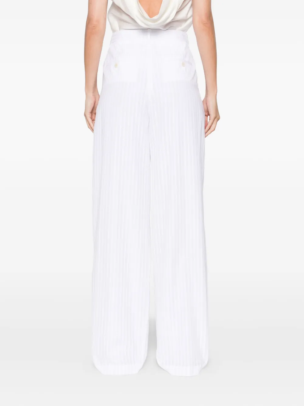 Theory pinstripe trousers Wit