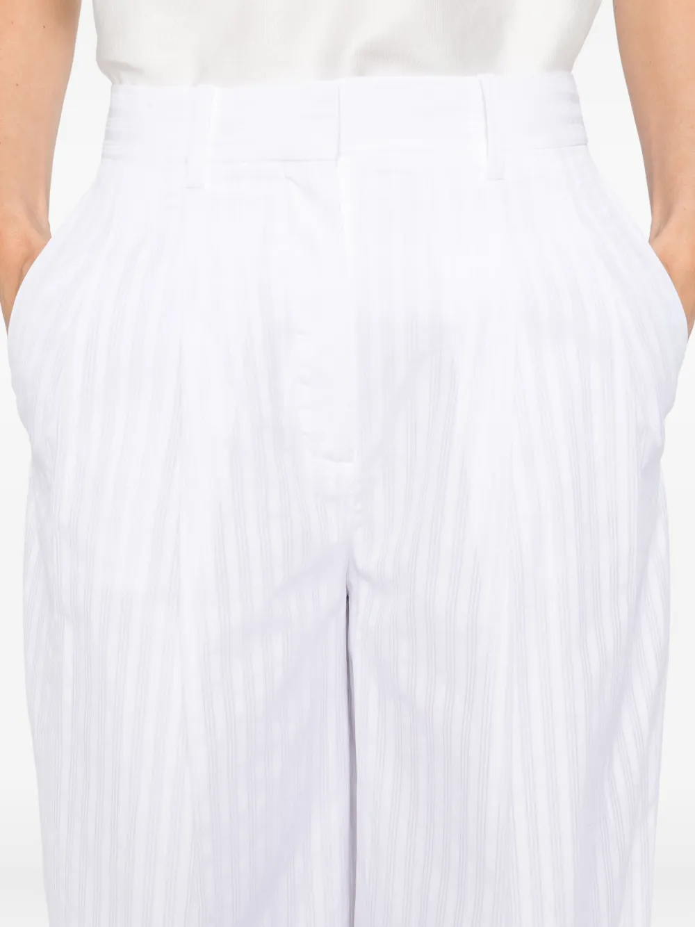 Theory pinstripe trousers Wit