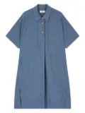 STUDIO TOMBOY button-down utility midi dress - DARK BLUE