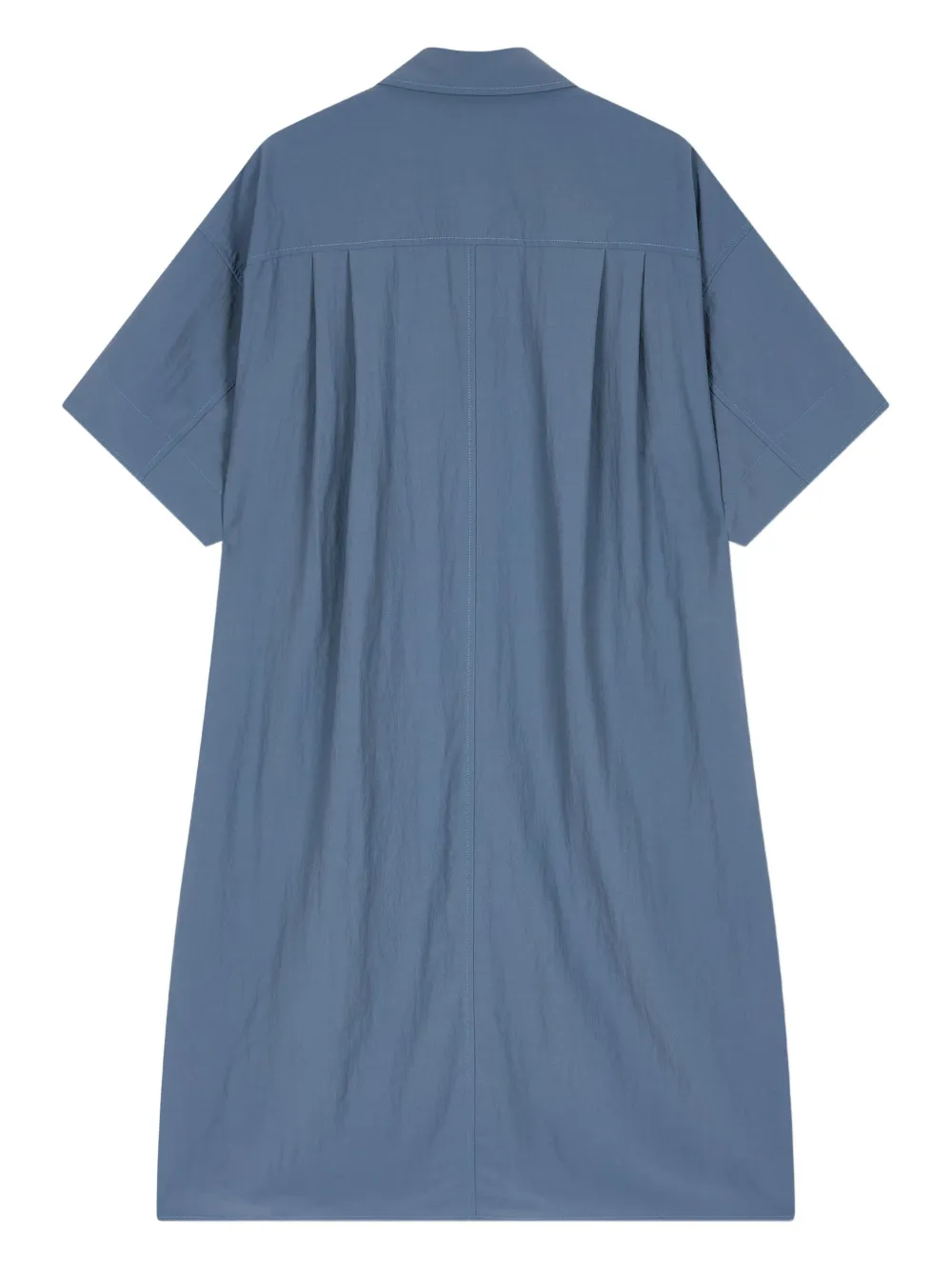 STUDIO TOMBOY button-down utility midi dress DARK BLUE
