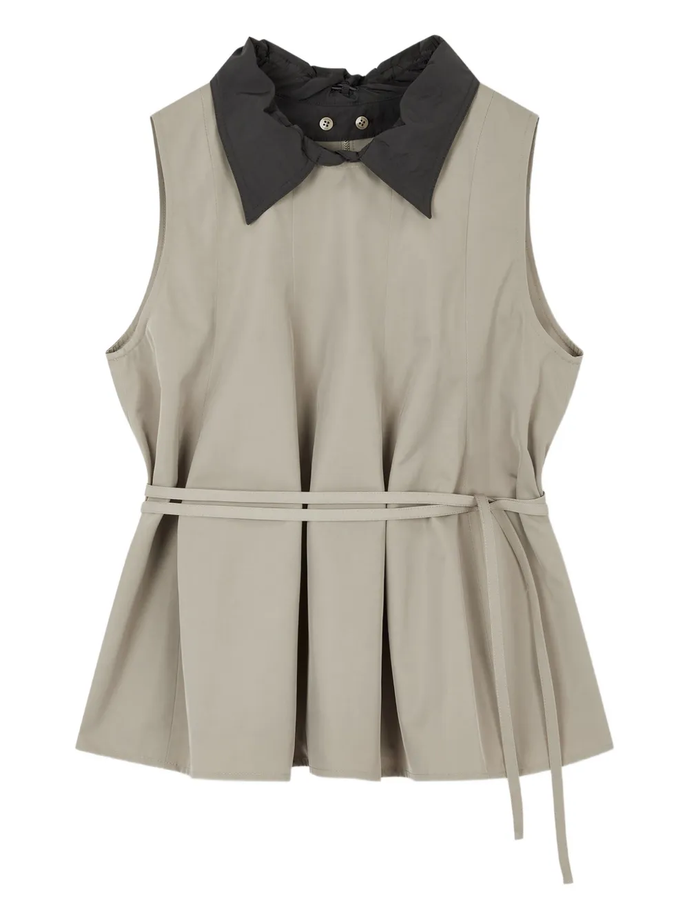 STUDIO TOMBOY Mouwloze blouse Grijs