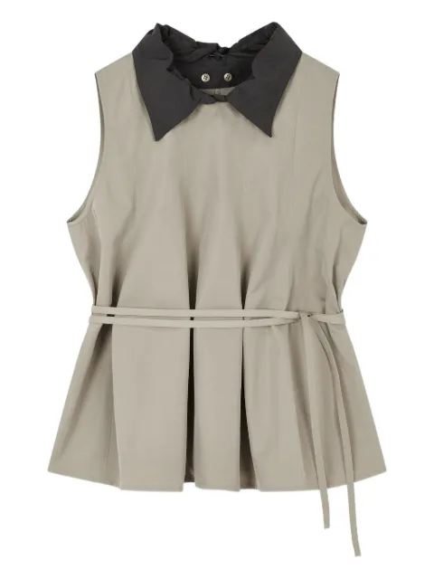 STUDIO TOMBOY pleated sleeveless blouse