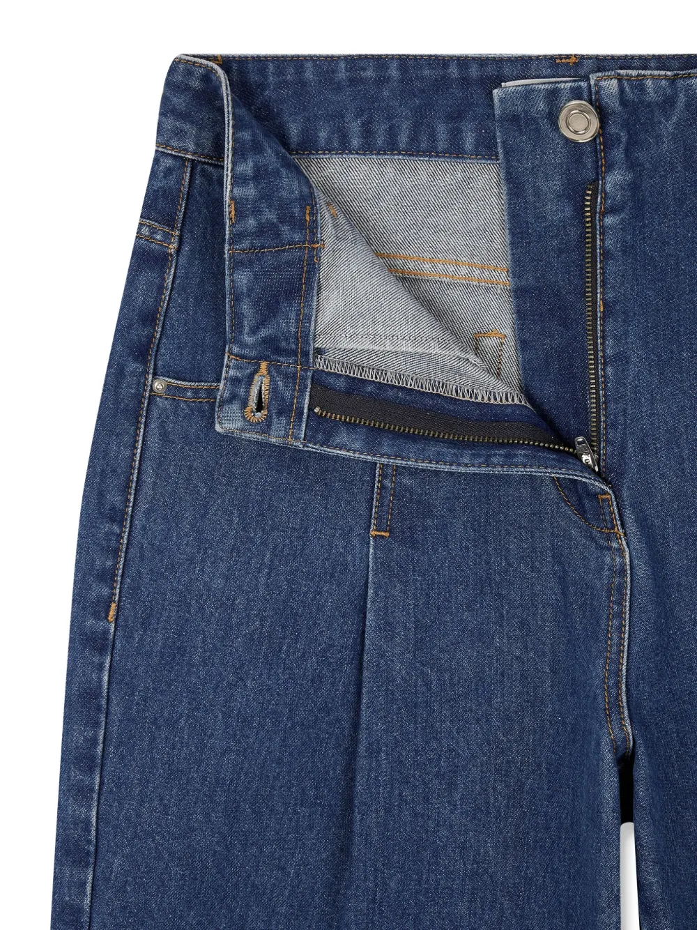 Studio Tomboy Pleat-detailed Denim Shorts