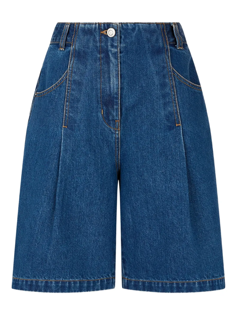 STUDIO TOMBOY short en jean à pinces | bleu | Image 1