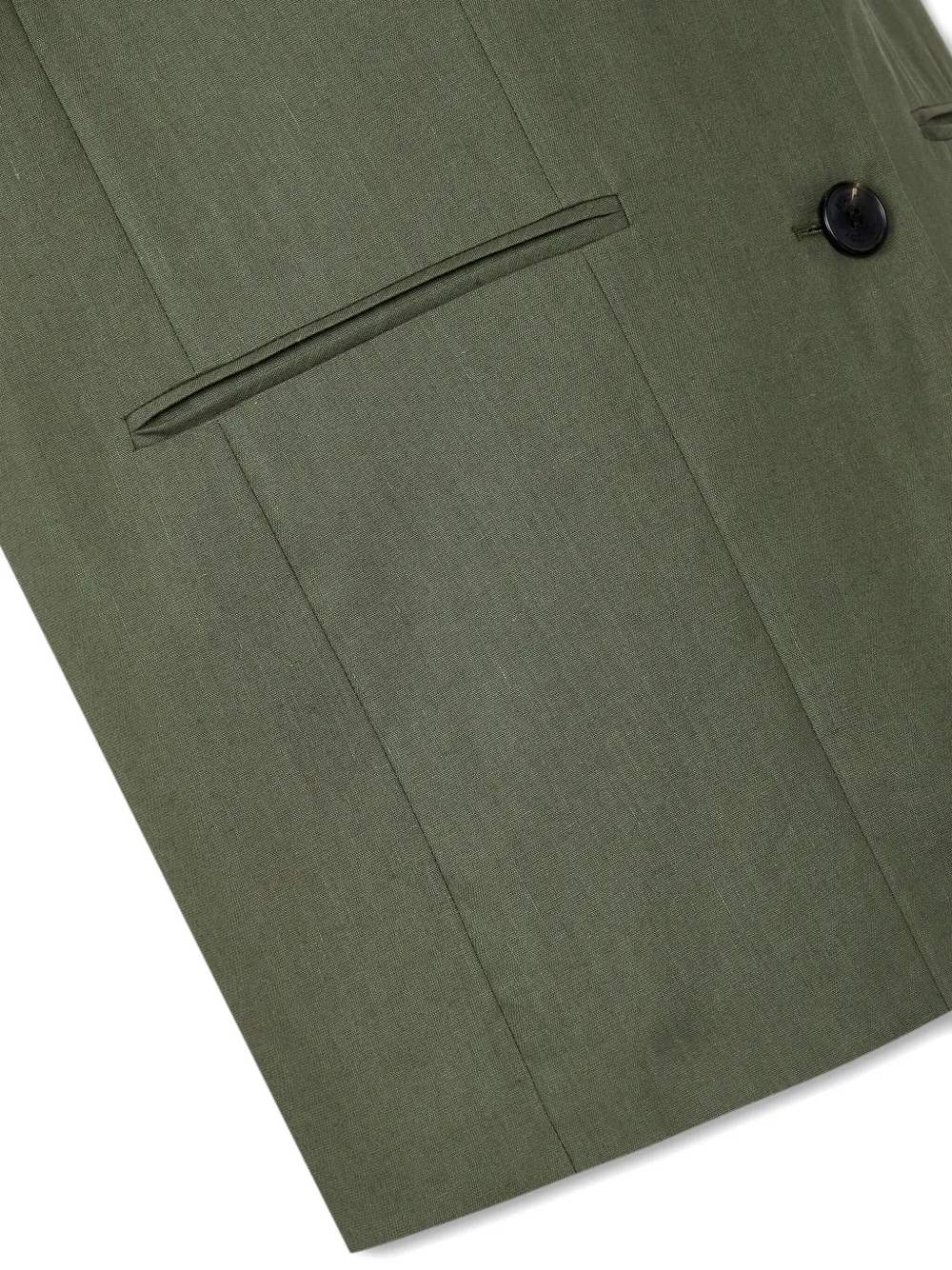 Studio Tomboy Short-sleeve Notched-lapel Jacket In Green