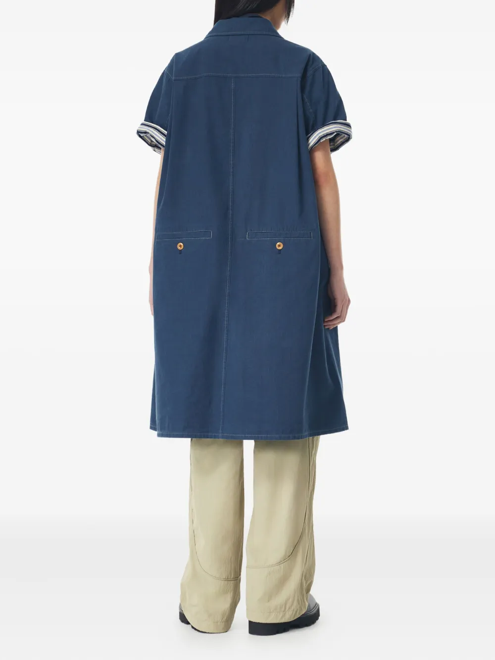 Studio Tomboy Denim Button-up Midi Dress