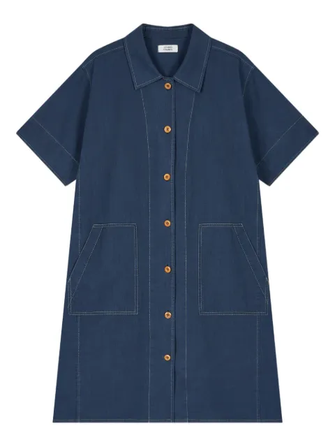 STUDIO TOMBOY denim button-up midi dress