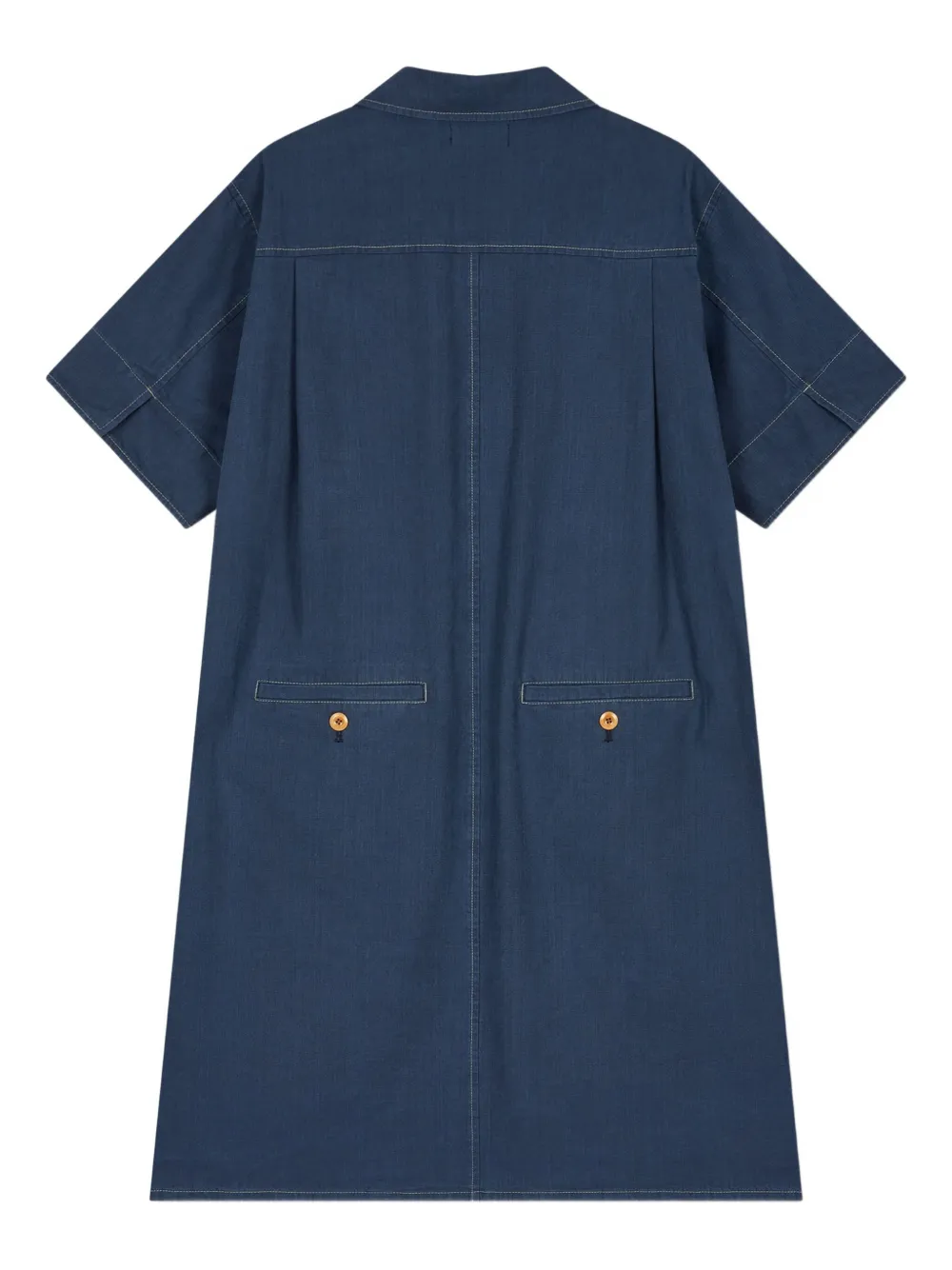 Studio Tomboy Denim Button-up Midi Dress