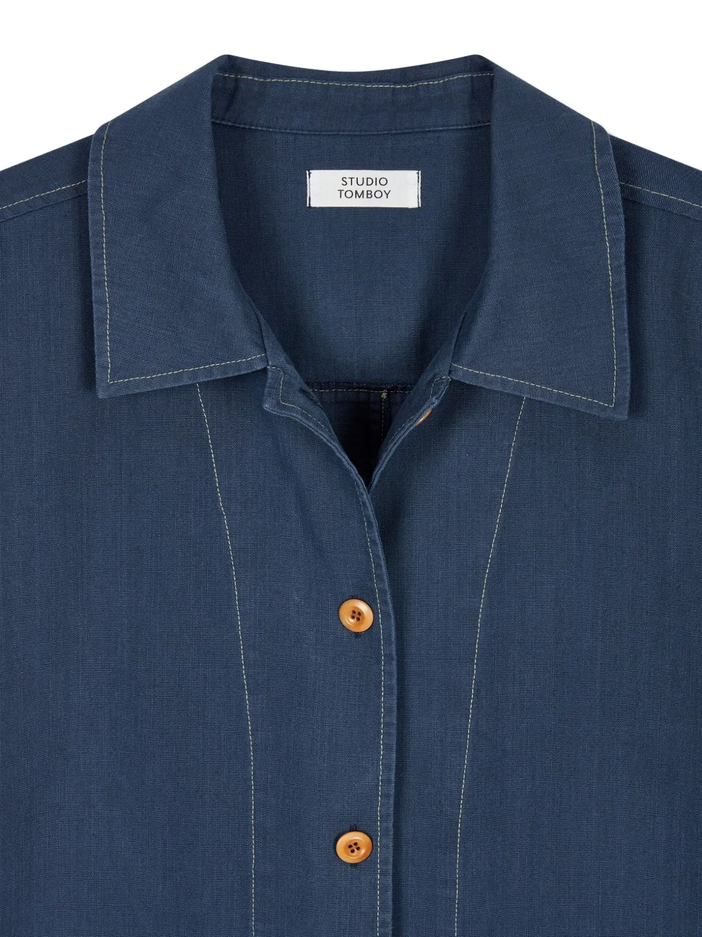Studio Tomboy Denim Button-up Midi Dress
