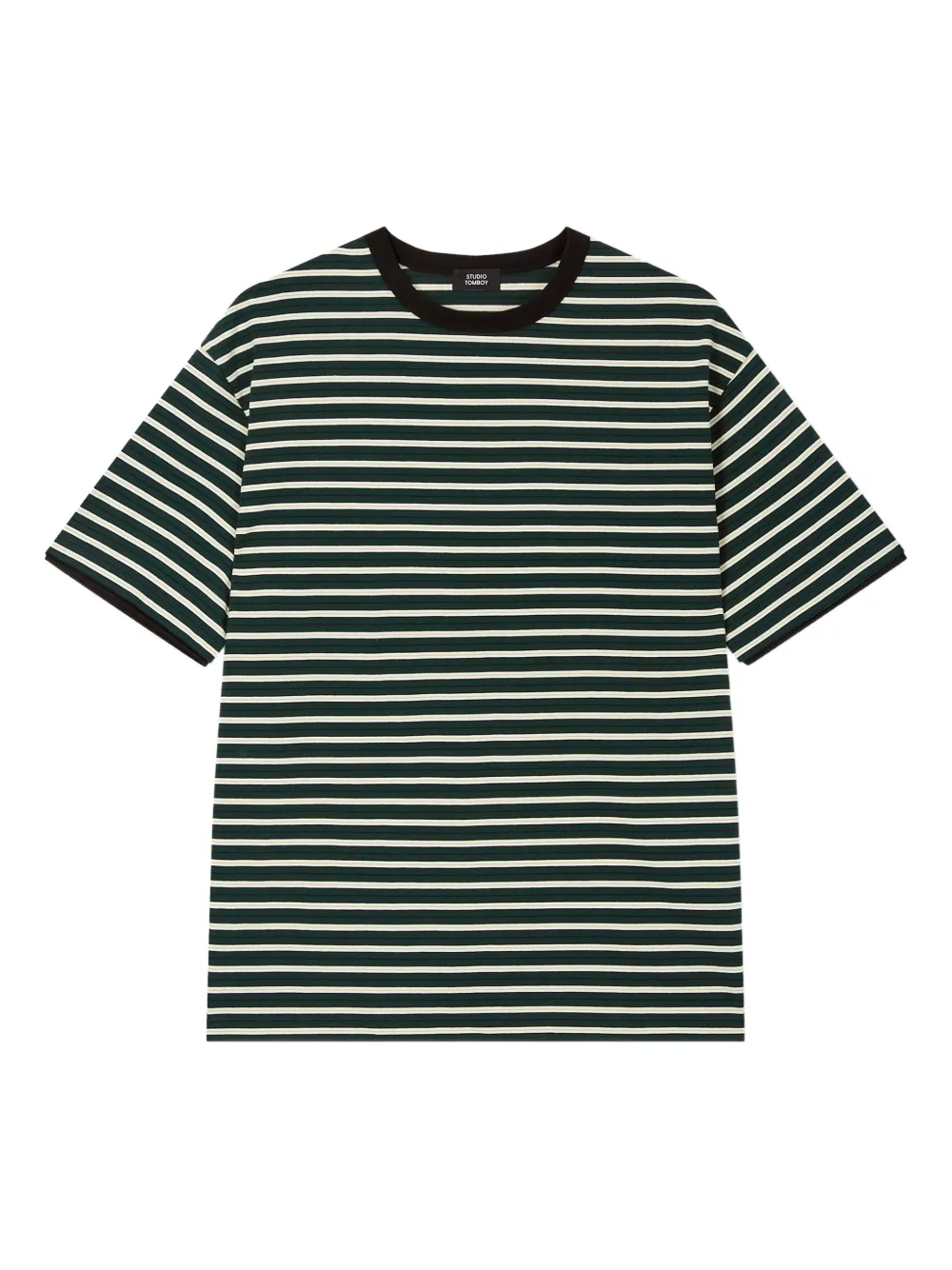 STUDIO TOMBOY playera con motivo de rayas | verde | Image 1