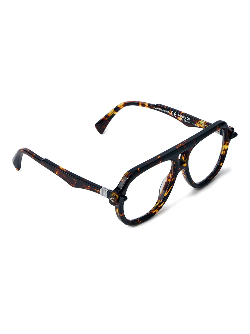 Kuboraum Q4 Tortoise geometric-effect glasses | Men | Image 2