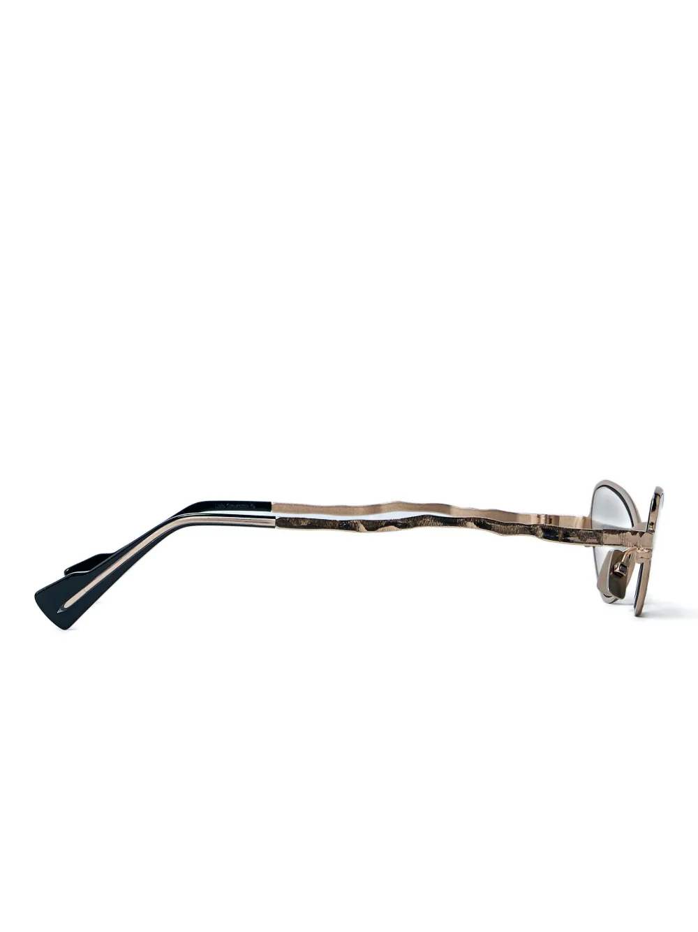 Kuboraum Zonnebril met metalen cat-eye montuur Goud