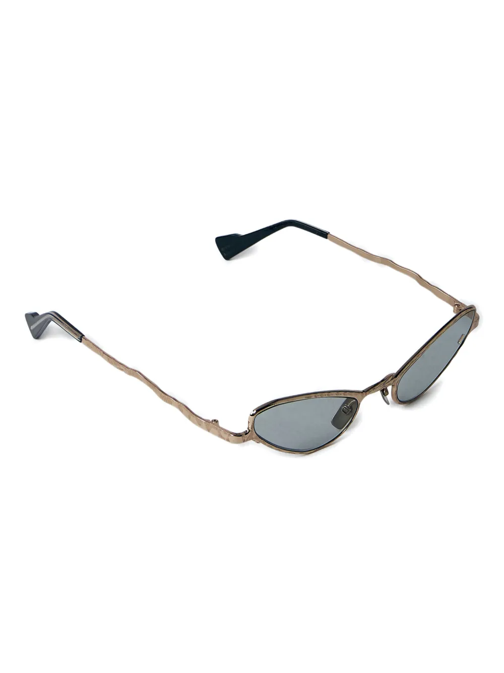 Kuboraum Zonnebril met metalen cat-eye montuur Goud