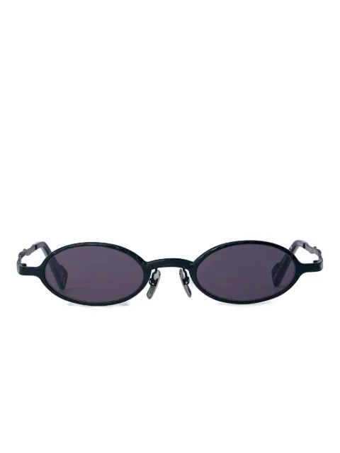 Kuboraum oval-frame metal sunglasses