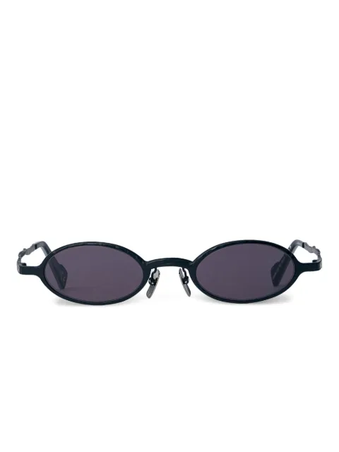 Kuboraum oval-frame metal sunglasses