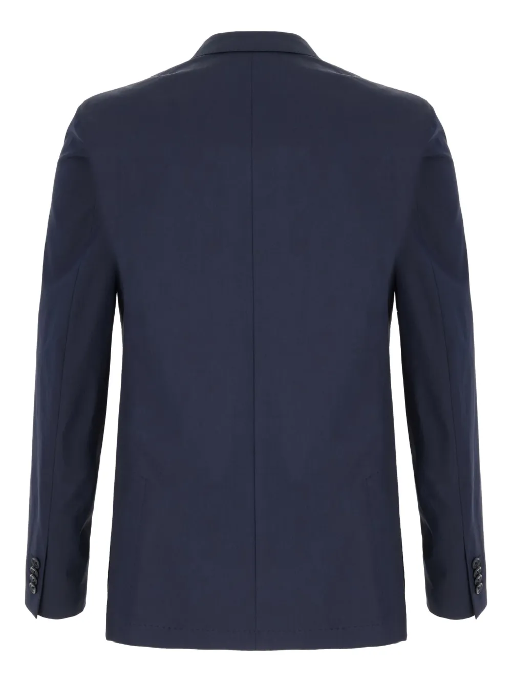 Corneliani Blazer met enkele rij knopen en kever detail Blauw