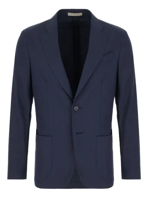 Corneliani beetle-detail single-breasted blazer