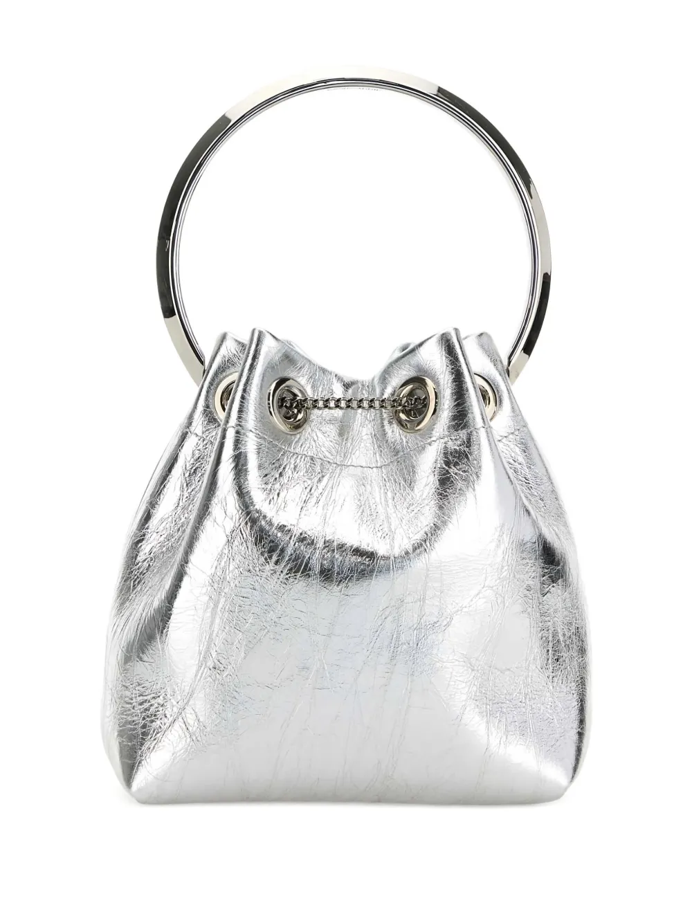 Jimmy Choo Leren bucket-tas Zilver