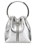 Jimmy Choo leather bucket bag - Silver