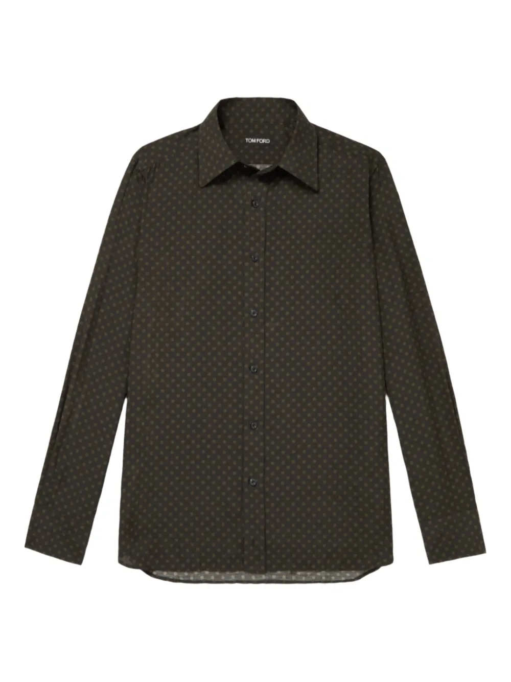 TOM FORD Overhemd met stippen Groen