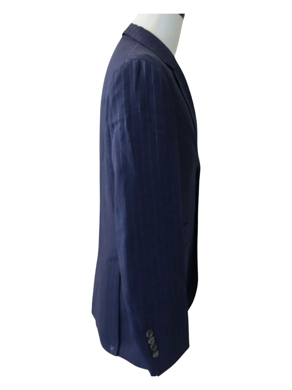 Brunello Cucinelli Blazer met enkele rij knopen Blauw
