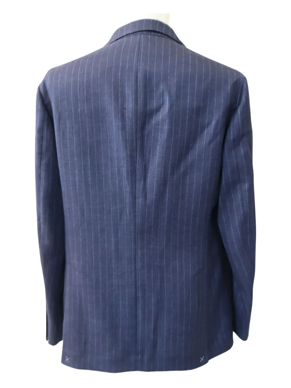 Brunello Cucinelli Blazer met enkele rij knopen Blauw