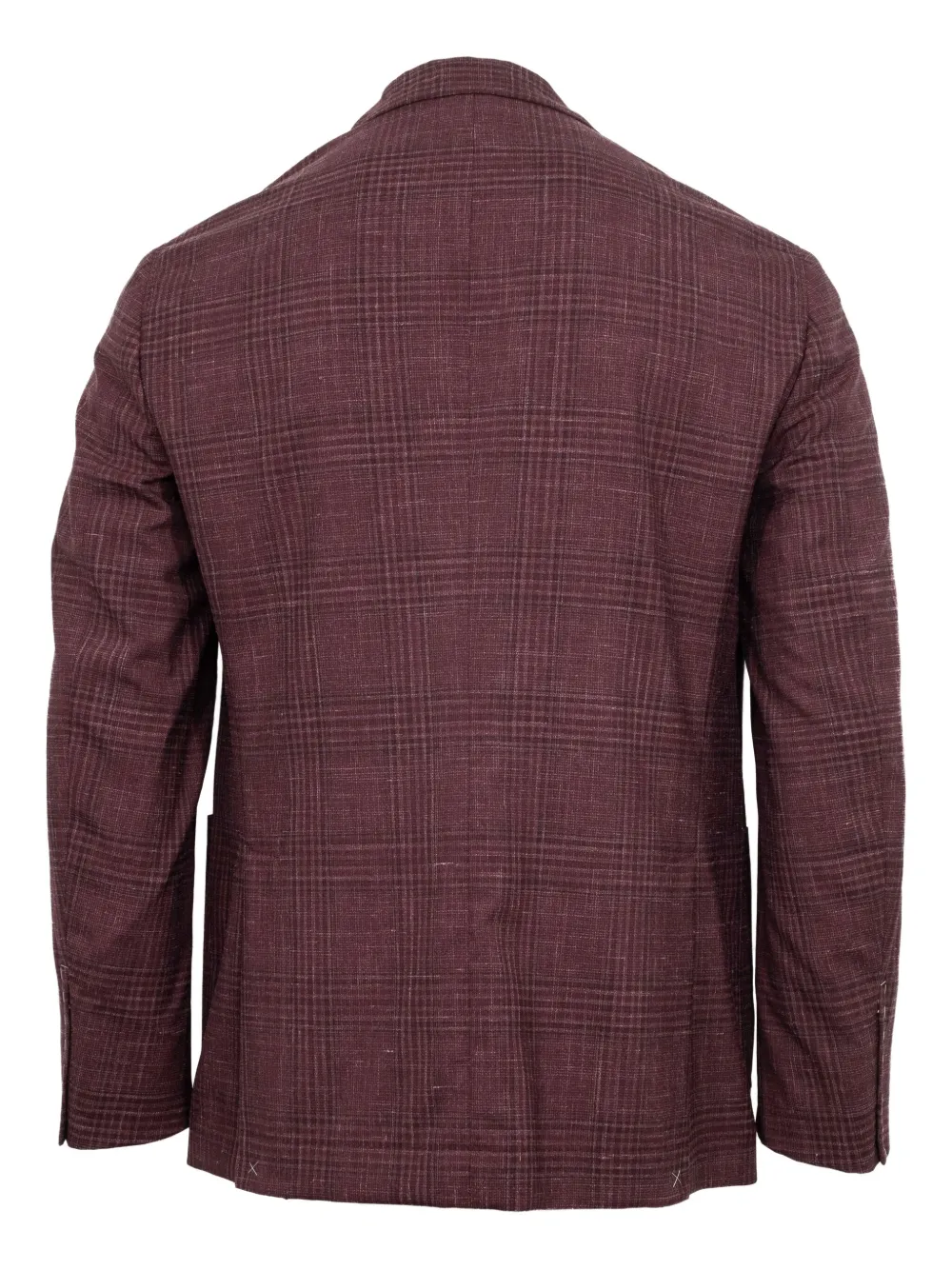 Brunello Cucinelli Blazer met enkele rij knopen Rood