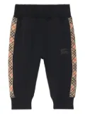 Burberry Kids jersey track pants - Black