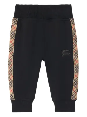 Burberry Kids Jersey Tracksuit Bottoms | Black | FARFETCH ZA