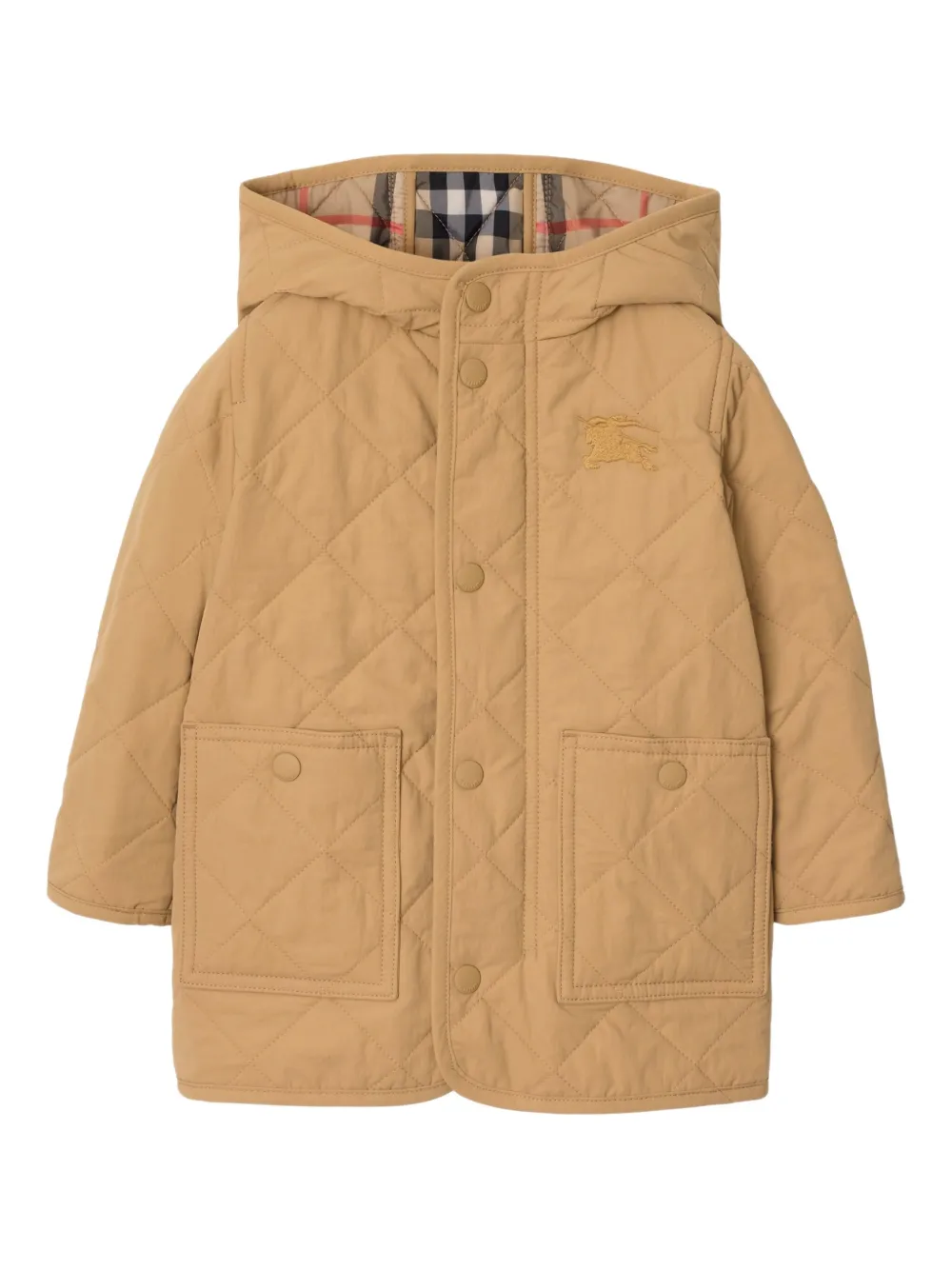 Burberry Kids Jack met capuchon Beige
