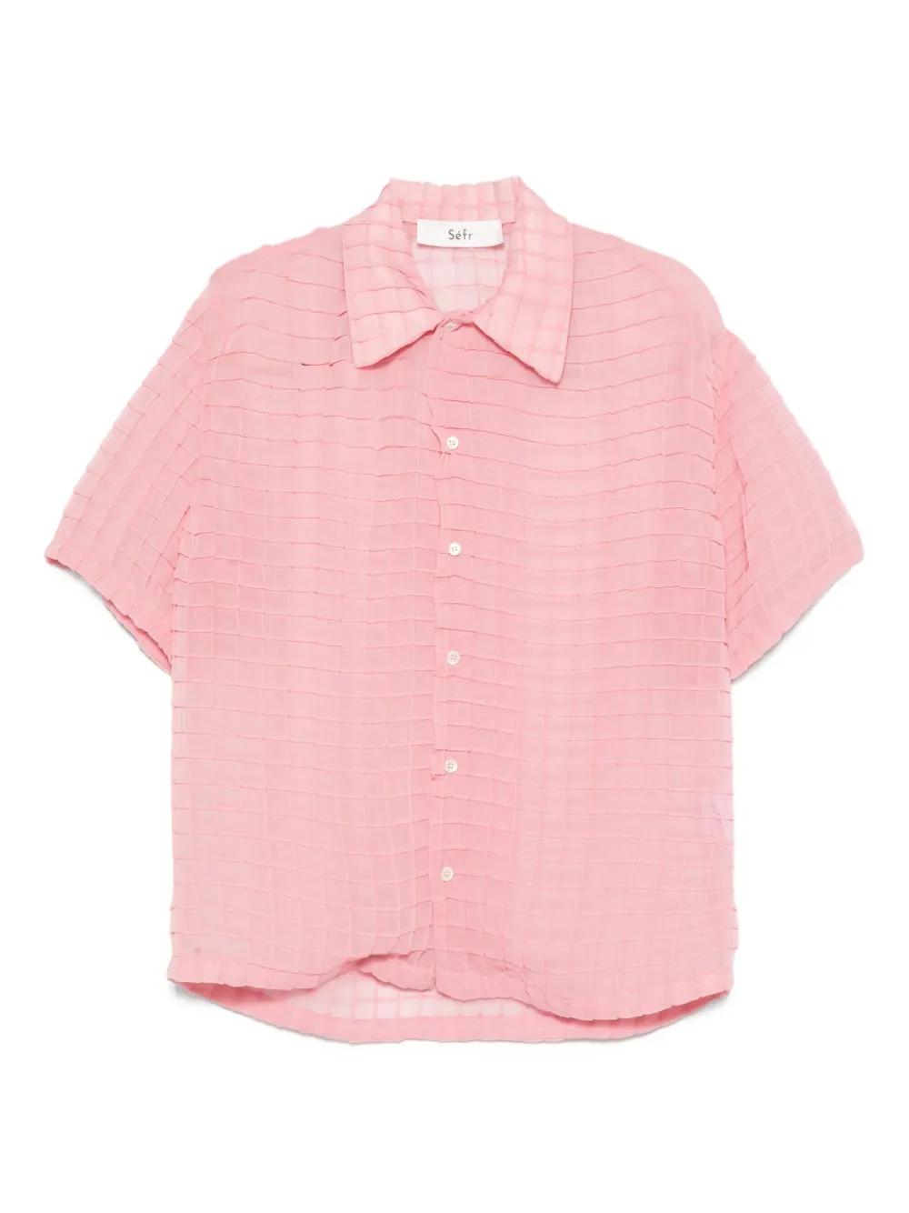Sergio grid-pattern shirt