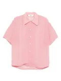 Séfr Sergio grid-pattern shirt - Pink