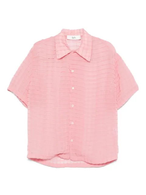 Séfr Sergio grid-pattern shirt