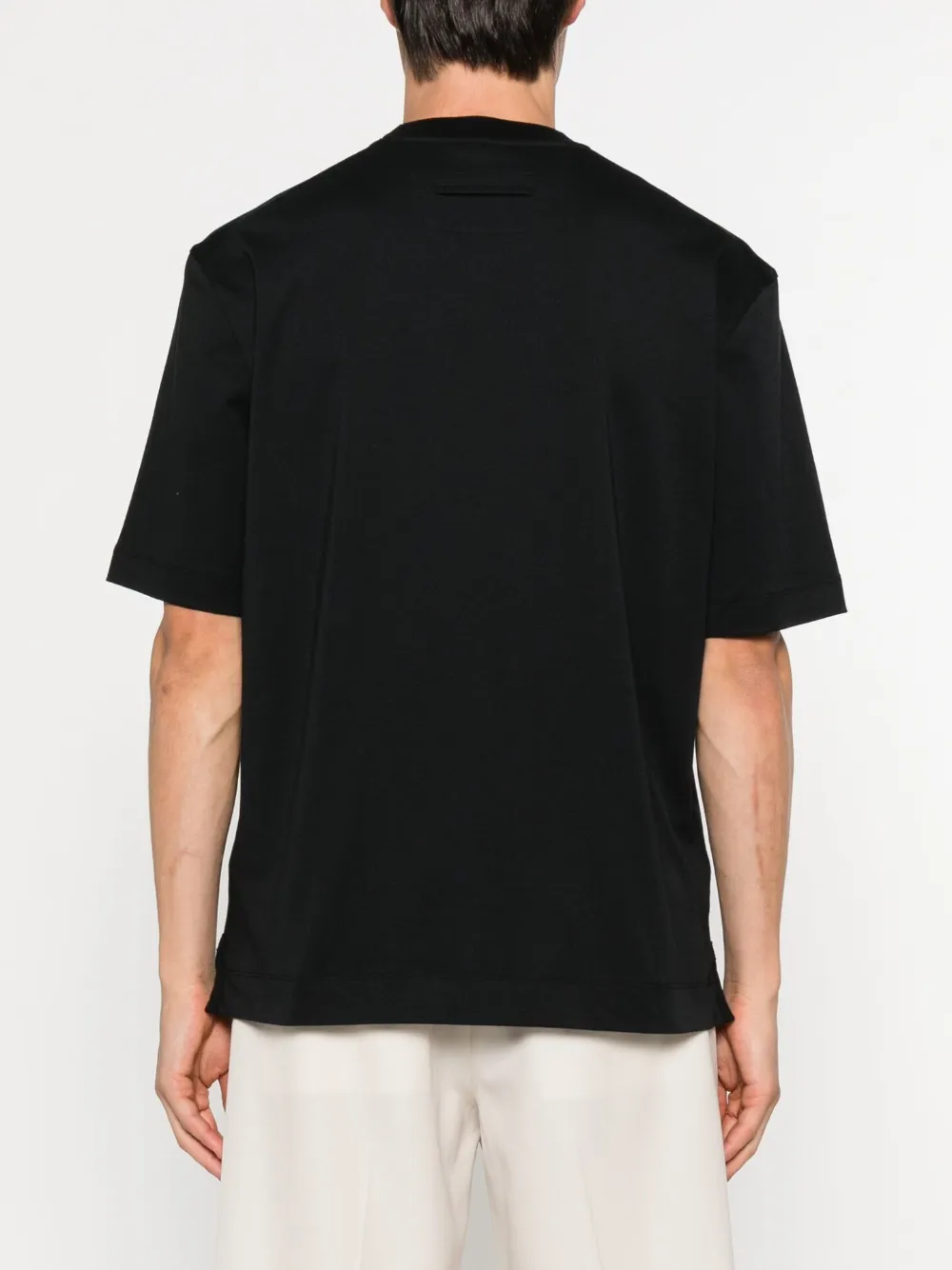 Zegna crew-neck short-sleeve t-shirt Zwart