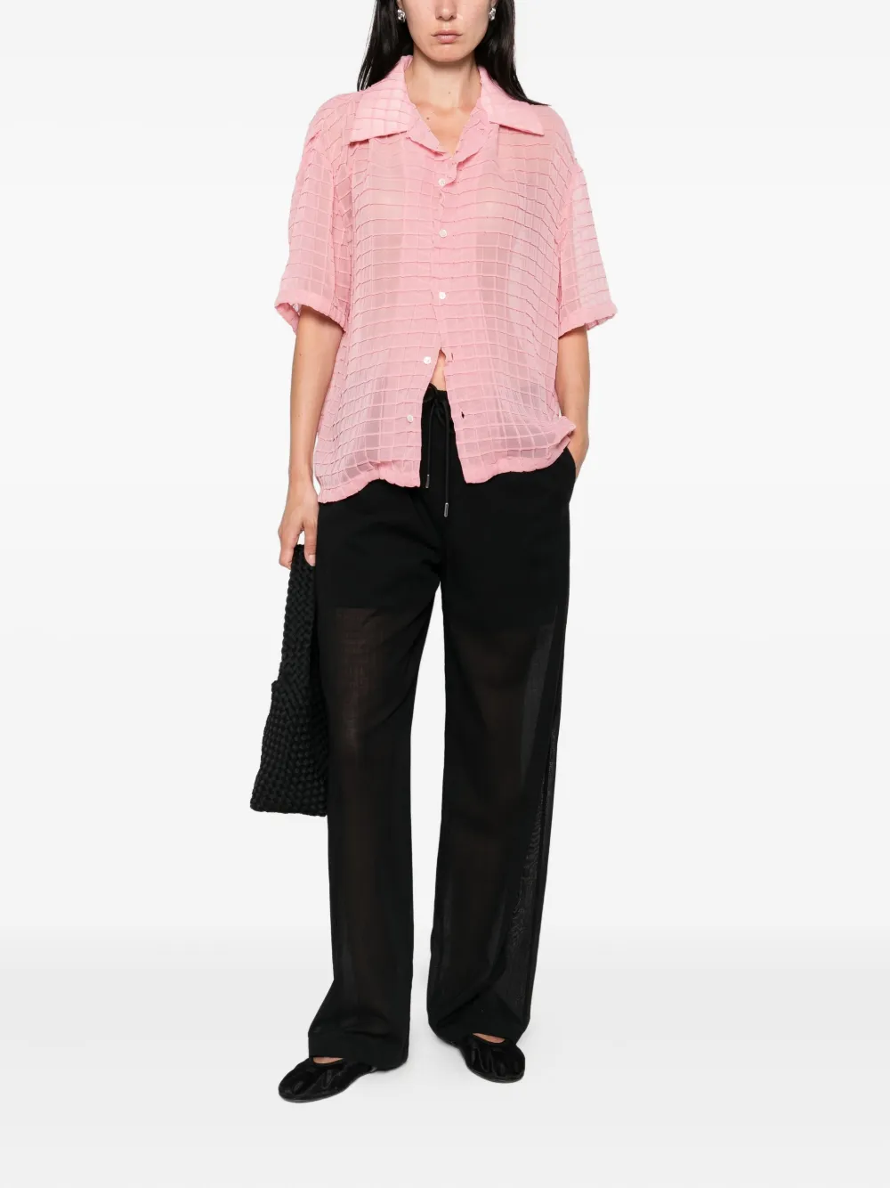 Theory drawstring-waist trousers Zwart