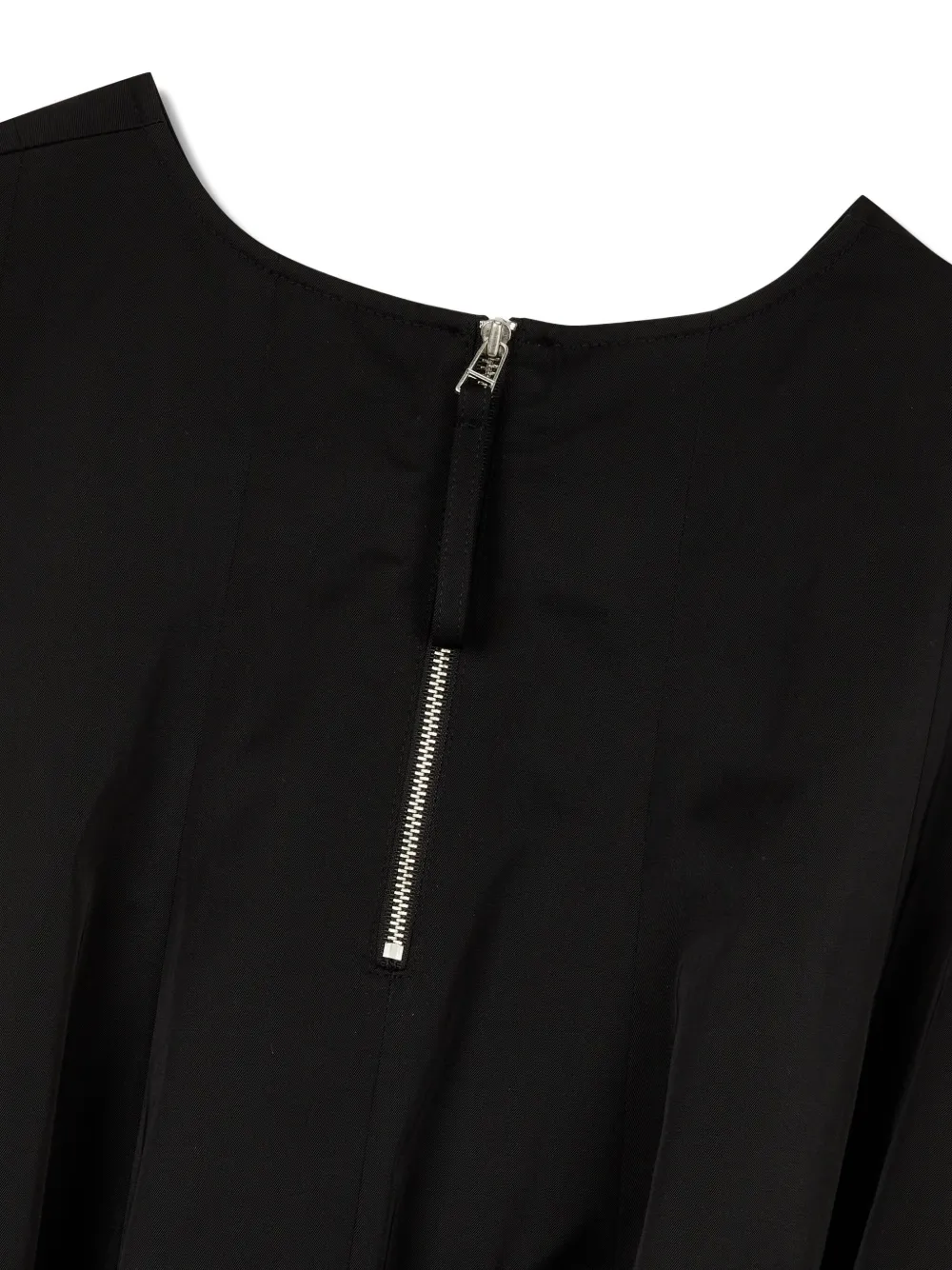 STUDIO TOMBOY plissé peplum sleeveless top Zwart