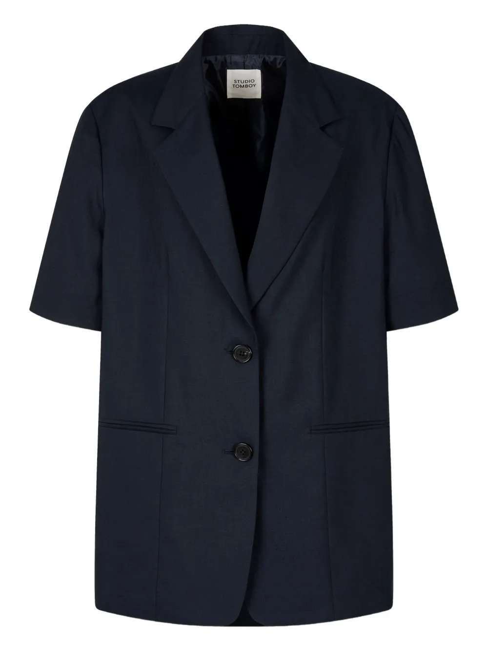Studio Tomboy Short-sleeve Tailored Blazer