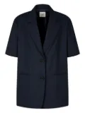 STUDIO TOMBOY short-sleeve tailored blazer - Black