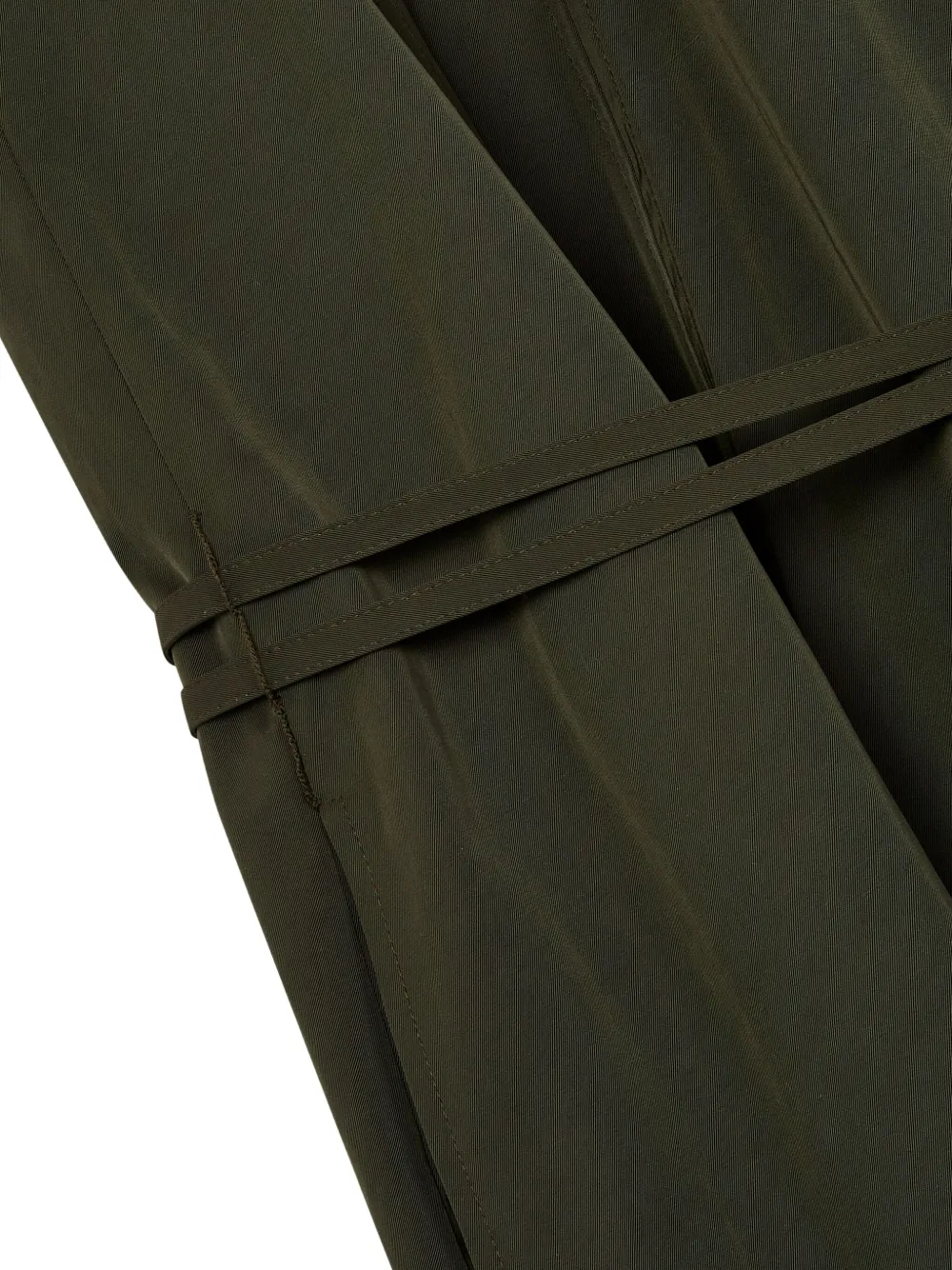 STUDIO TOMBOY collared belted dress Groen